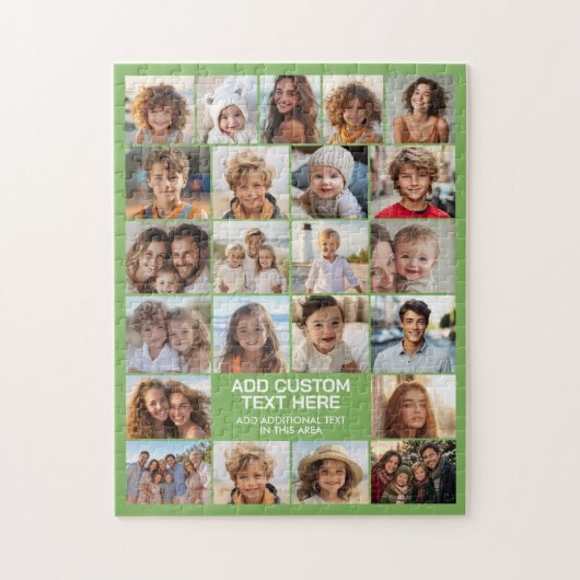 23 Foto Collage met Tekstvak Legpuzzel (Verticaal)