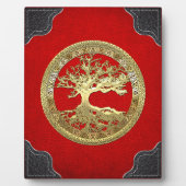 [23] Golden Celtic Tree of Life Fotoplaat (Voorkant)