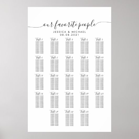 23 Grafiek voor grote weddenschappen op tafel Poster (Voorkant)