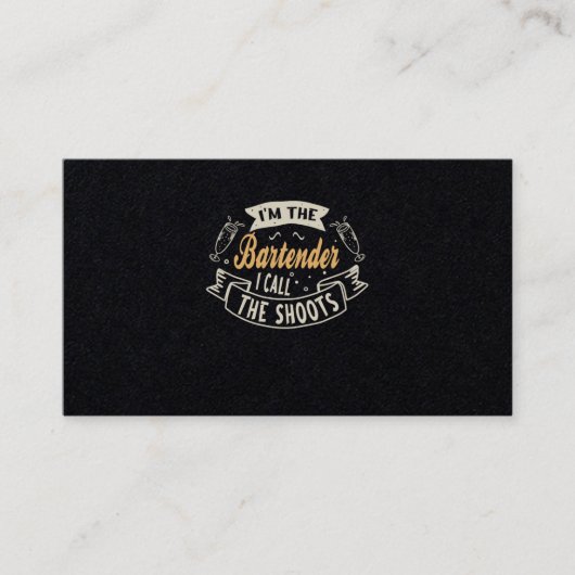 23.Grappig dat ik de barman ben die ik de schietpa Visitekaartje (Voorkant)