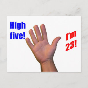23 High Five! Briefkaart