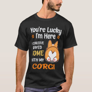 23 Ik had thuis kunnen blijven met Corgi T-shirt