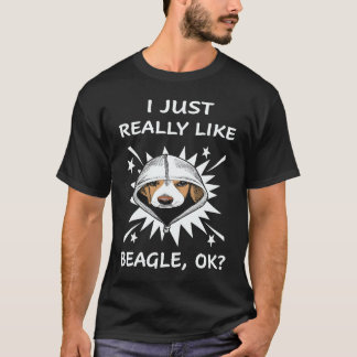 23 Ik vind Beagle gewoon echt leuk T-shirt