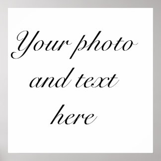 23-inch x23-inch gepersonaliseerd poster