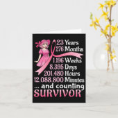 23 jaar 276 maanden en telling borstkanker Sur Kaart (Gele Bloem)