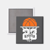 23 Jaar Basketbal 23e Verjaardag  Magneet (Voorkant / Achterkant)