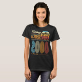 23 jaar geboortedag oktober 2000 Vrouwen T-shirt (Voorkant volledig)