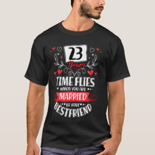 23 jaar getrouwd met beste vriend 23ste bruiloft A T-shirt