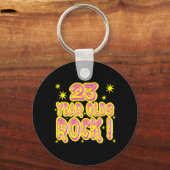 23 jaar Olds Rock! (Roze) Sleutelhanger (Voorkant)