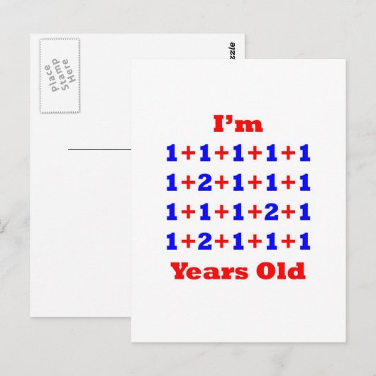 23 jaar oud! briefkaart (Voorkant / Achterkant)