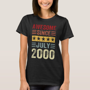 23 jaar oud Geweldige sinds juli 2000 23th T-shirt