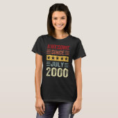 23 jaar oud Geweldige sinds juli 2000 23th T-shirt (Voorkant volledig)