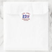 23 jaar oud ziet er fantastisch uit hart sticker (Tas)