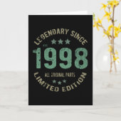 23 jaar oude Bday 1998 legende sinds 23e verjaarda Kaart (Gele Bloem)