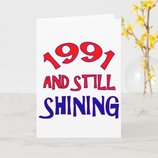 23 jaar Oude design Kaart (Gele Bloem)