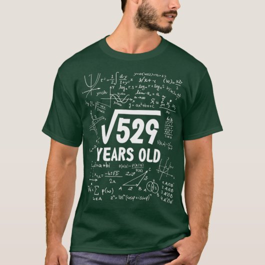 23 jaar oude Funny Gift 23rd Birthday Square 529 T-shirt (Voorkant)