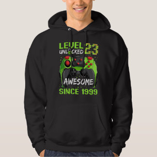 23 jaar oude gamer Man sinds 1999 Geweldige Hoodie