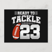 23 Jaar Oude Tackle Voetbal Feestje 23ste Verjaard Briefkaart (Voorkant)