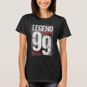 23 jaar oude Vintage 1999 23e geboortedag T-shirt