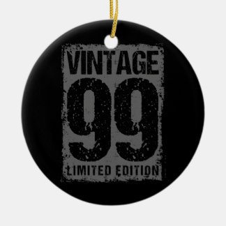 23 jaar oude Vintage 1999 23e verjaardag Keramisch Ornament