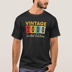 23 jaar oude Vintage 2000 23e verjaardag T-shirt