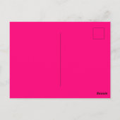 23 jaar verjaardag FELICITATIE Cute Hot Roze Briefkaart (Achterkant)