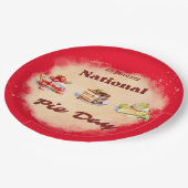 23 januari Nationale Pie Dag Papieren Bordje (Gekanteld)