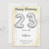 23-jarige Happy Birthday-kaart (Achterkant)