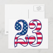 23 Leeftijd USA Briefkaart (Voorkant / Achterkant)