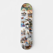23 lukraak overlappende foto's collage Sjabloon Persoonlijk Skateboard (Voorkant)