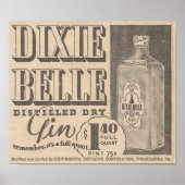 23 maart 1935 Ad Dixie Belle Gin Poster (Voorkant)