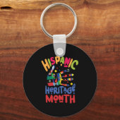 23.Nationaal erfgoed van Latijns-Amerika Month all Sleutelhanger (Voorkant)