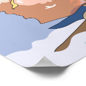 23. Periodieke tabel van de elementen vanadium (V) Poster (Hoek)