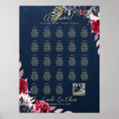 23 Persoon tafel zitplaatskaart foto welkom met na Poster (Voorkant)