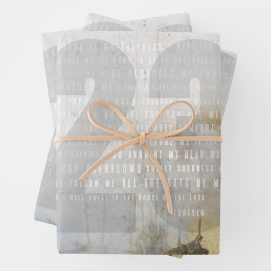 23 - Psalm 23 Inpakpapier Vel (In situ)