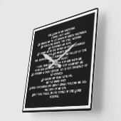 23 Psalm Vierkante Klok (Hoek)