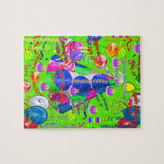 23 september Jigzaag Puzzle Legpuzzel (Horizontaal)