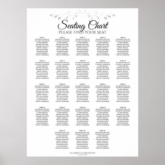 23 Tabel Zilveren Vlaams Weddenschappen Poster (Voorkant)