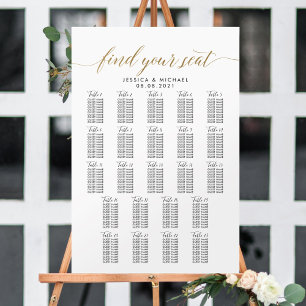 23 Tafel 230 gasten Grote trouwzaal zitplaatsenkaa Poster