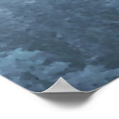 23 Tafel-blauwe beugen-weddenschapenkaart Poster (Hoek)