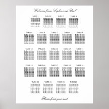 23 Tafel Elegante Minimalistische Zitplaatsindelin
