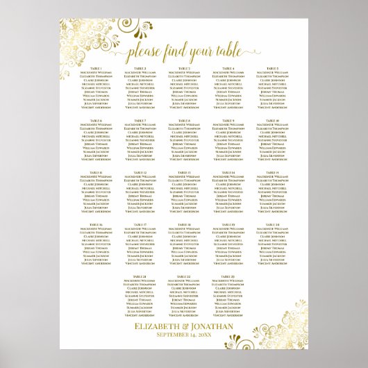 23 Tafel- en goudvriendjes weddenschappen Poster (Voorkant)