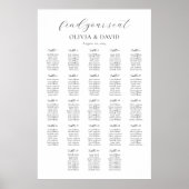 23 Tafels Eenvoudig Vind uw zitplaatskaart Poster (Voorkant)