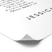 23 Tafels Onze favoriete Mensen Zitschema Plan Poster (Hoek)