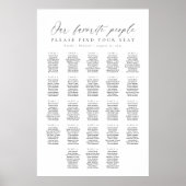 23 Tafels Onze Favoriete Mensen Zittinglijst Poster (Voorkant)