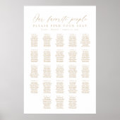 23 Tafels Onze Favoriete Mensen Zittinglijst Poster (Voorkant)