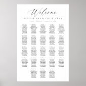 23 Tafels Welkom Zitplaatskaart Poster (Voorkant)