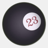 23 Vier bladluiken Ronde Sticker (Voorkant)