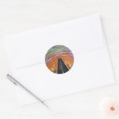 23/ Weg van lijden Ronde Sticker (Envelop)