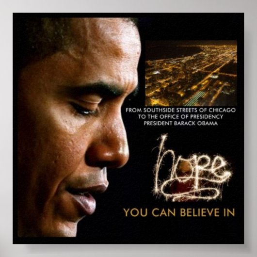 '23 x 23' 44e president Barack Obama Poster (Voorkant)